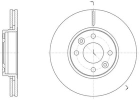 6147410 Диск тормозной передний вентилир Renault Kangoo Grand Kangoo