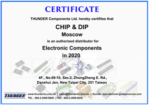 ЧИП и ДИП - авторизованный дистрибьютор Thunder Components Ltd.
