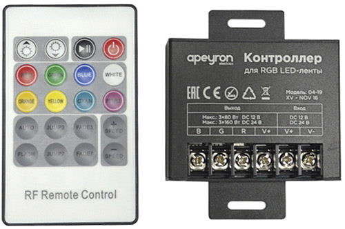 04-19 RGB контроллер c RF пультом