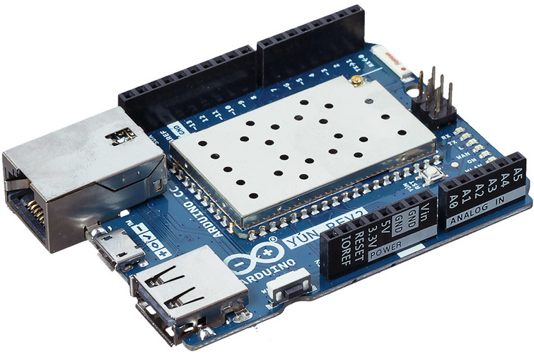 Arduino Yun Rev 2 -  программируемый контроллер на базе ATmega32U4 и Atheros AR9331 с поддержкой Wi-Fi