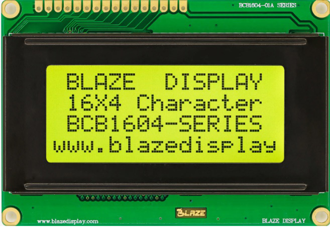 Символьные ЖК-дисплеи 16x4 от BLAZE