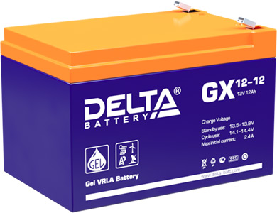 Свинцовые аккумуляторы Delta Battery. Серия GX