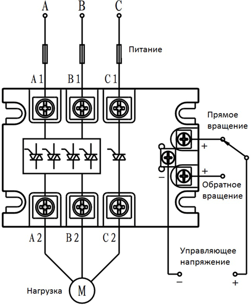 Типовая схема включения реле HHG1F-3