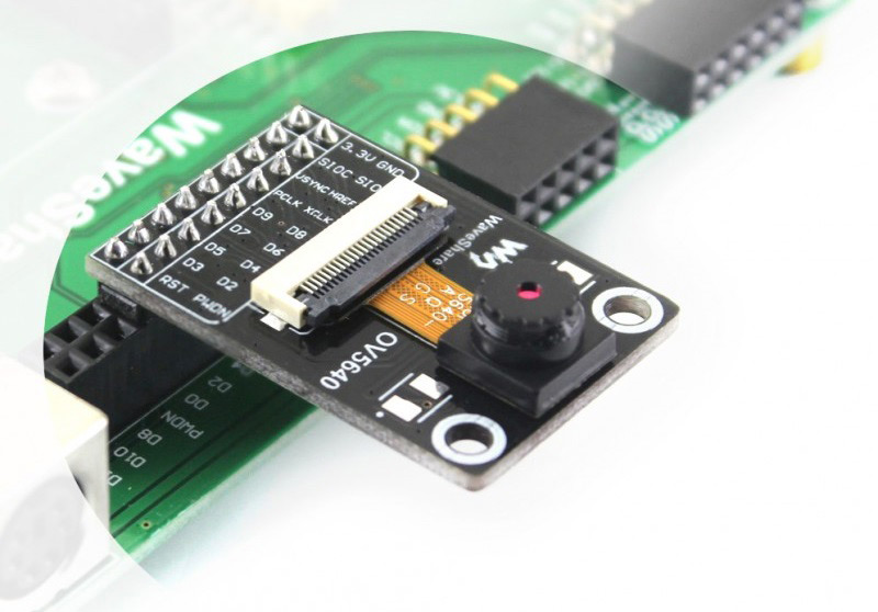 Модульные DVP-камеры на  основе сенсора OV5640 от Waveshare