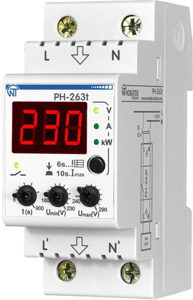 Мультифункциональное реле напряжения РН-263Т
