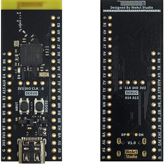 STM32WB55CGU6 Core Board V1.0 Отладочная плата для IoT приложений от WeAct Studio