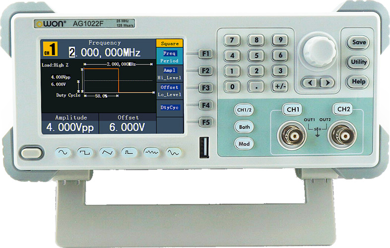 Генераторы сигналов Owon AG1012F и AG1022F
