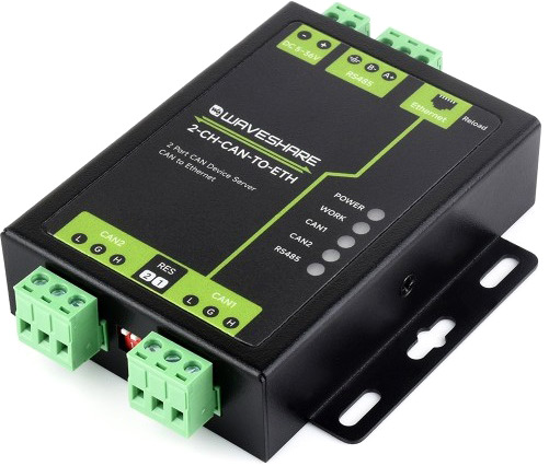 Промышленный сервер Waveshare 2-CH-CAN-TO-ETH
