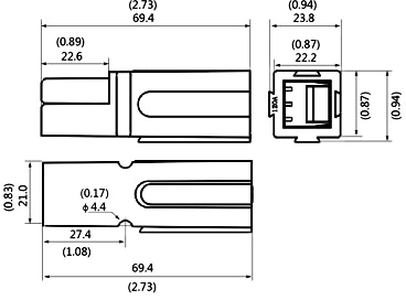 Чертеж разъема SP120