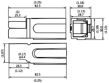 Чертеж разъема SP180