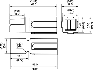 Чертеж разъема SP75