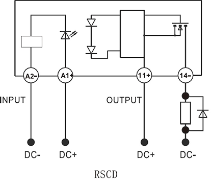 Типовая схема подключения реле RSCD