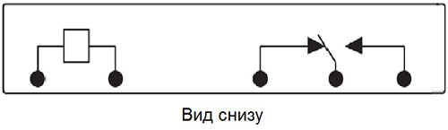 Схема коммутации реле RNC1C