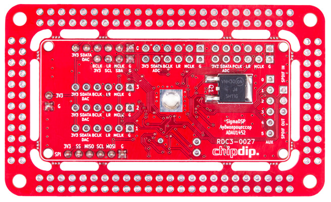 SigmaDSP ADAU1452. Модуль цифровой обработки звука RDC3-0027v1