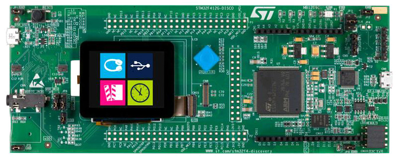STM32F412G-DISCO отладочная плата на базе MCU STM32F412ZGT6 (ARM Cortex-M4)
