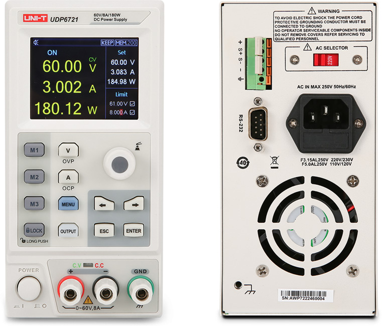 Программируемые источники питания Uni-Trend UDP6720 и UDP6721