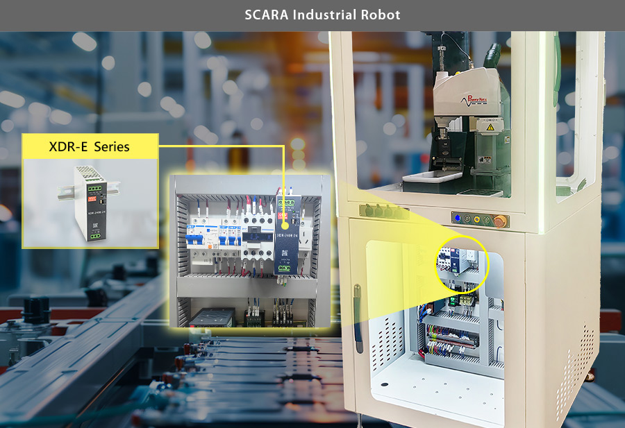 Применение источника питания серии XDR-E в промышленном роботе