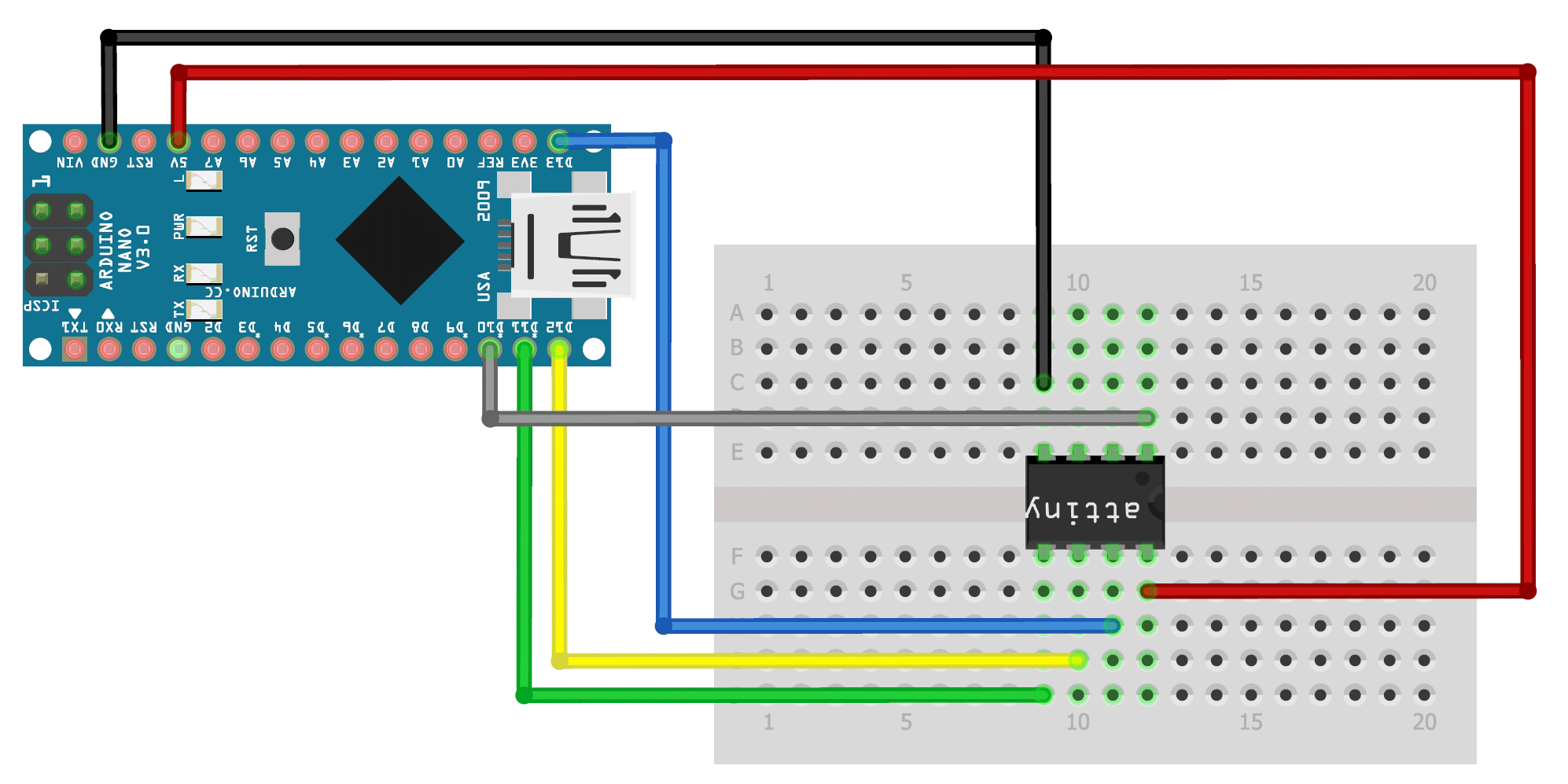 Arduino mega isp программатор