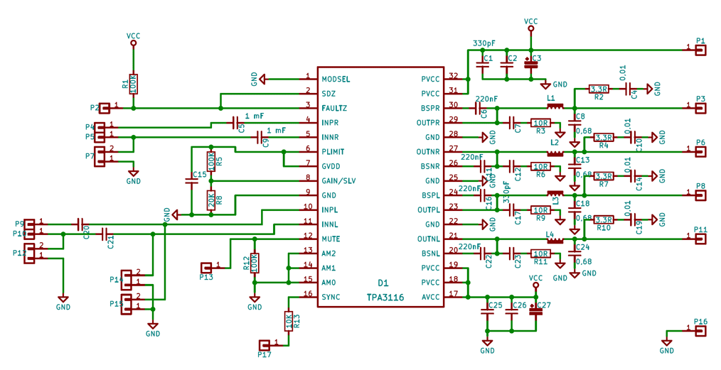 Tda7376b схема подключения