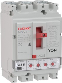 Фото 1/4 DKC YON pro Автоматический выключатель MD100N-MR1 3P 100А 40kA Ir 0.4…1xIn Isd 1.5…10xIn