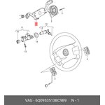 6Q0953513BC9B9, Переключатель подрулевой VW TRANSPORTER T5 (2003-2015)
