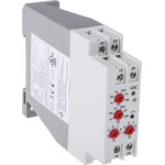 2AADT5, 2AAD Series DIN Rail Mount Timer Relay, 24 → 240V ac/dc, 2-Contact ...