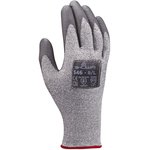 SHO5463, Duracoil Grey HPPE, Polyester Cut Resistant Work Gloves, Size 8 ...