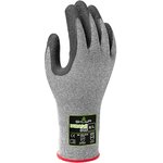 SHO3462, Duracoil Grey HPPE, Polyester Cut Resistant Work Gloves, Size 7, Small ...