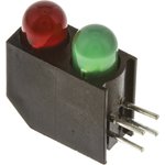 552-0212F, 552-0212F, Green & Red Right Angle PCB LED Indicator, 2 LEDs ...