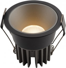 Фото 1/2 Denkirs DK4400-BG Встраиваемый светильник, IP 20, 7 Вт, LED 3000, черно-серый, алюминий