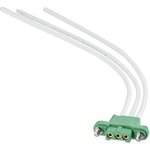 M300-FC50305F2-0150L, Rectangular Cable Assemblies 3MM F/L CA 03 150MM 18AWG SIL