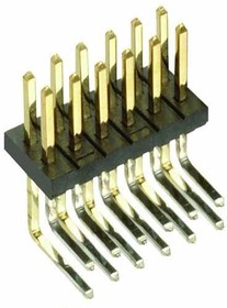 M50-3900642, Pin Header, угловой, Board-to-Board, 1.27 мм, 2 ряд(-ов), 12 контакт(-ов), Through Hole Right Angle