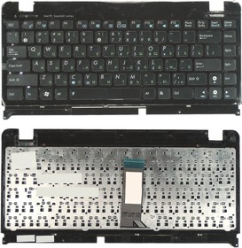 Фото 1/3 Клавиатура для ноутбука Asus Eee PC 1215 черная с рамкой