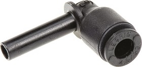 Фото 1/4 3182 04 00, LF3000 Series Elbow Tube-toTube Adaptor, Push In 4 mm to Push In 4 mm, Tube-to-Tube Connection Style