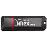 13600-FM3BKN64, Флеш накопитель 64GB Mirex Knight, USB 3.0, Черный