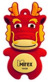 13600-KIDDAR16, Флеш накопитель 16GB Mirex Dragon, USB 2.0, Красный