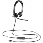 981-000519, Headset, H650e, Stereo, On-Ear, 10kHz, USB, Black