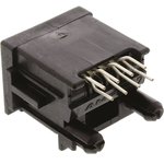 216550-1, Modular Connector - RJ45 Jack - 1 x 1 Port - 8P8C - Cat3 - Through ...