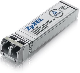 SFP-трансивер Zyxel SFP10G-SR, multi mode, SFP+, Duplex LC, 850nm, поддержка DDMI, 300 м