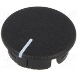 A4116100, Knob cover with line, 13.5mm, Black