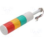 ST80LF-3-24-RAG, Сигнализатор: сигнальная колонна, LED, красный/янтарный/зеленый