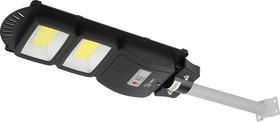 Фото 1/7 ЭРА Консольный светильник на солн. бат.,COB,с кронштейном,40W,с датч.движ., ПДУ,750lm, 5000К, IP66 ( Б0046794