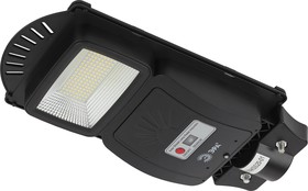 Фото 1/8 ЭРА Консольный светильник на солн. бат.,SMD, 20W, с датч. движ., ПДУ, 400 lm, 5000К, IP65 Б0046797