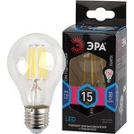 Лампочка светодиодная ЭРА F-LED F-LED A60-15W-840-E27 Е27 / Е27 15Вт филамент ...