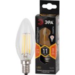 Лампочка светодиодная ЭРА F-LED F-LED B35-11W-827-E14 Е14 / Е14 11Вт филамент ...