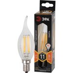 Лампочка светодиодная ЭРА F-LED BXS-11W-827-E14 Е14 / Е14 11Вт филамент свеча на ...