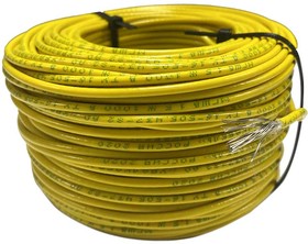 Провод монтажный МГШВ 1,0 мм кв. 50 м (желтый) 1000В