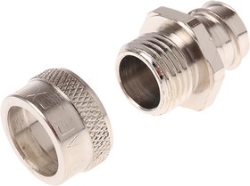 Фото 1/3 7TCA296020R0093 SP16/M16/A, Straight, Conduit Fitting, 16mm Nominal Size, M16, Brass, Silver