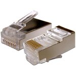 Коннектор RJ-45 8P8C FTP Кат. 6 TWT, экранированный, универсальный, 100 шт ...