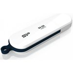 USB Flash накопитель 64Gb Silicon Power Blaze B32 White (SP064GBUF3B32V1W)